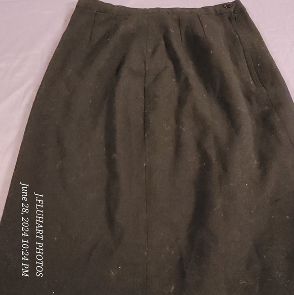 Vintage 100% Wool Lined Skirt Missing Brand Tag 1970's - Picture 14 of 15